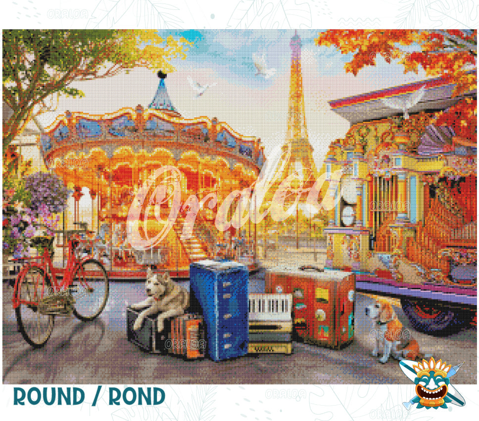 Detail Diamond Painting Trocadero Paris Oraloa - Diamond embroidery