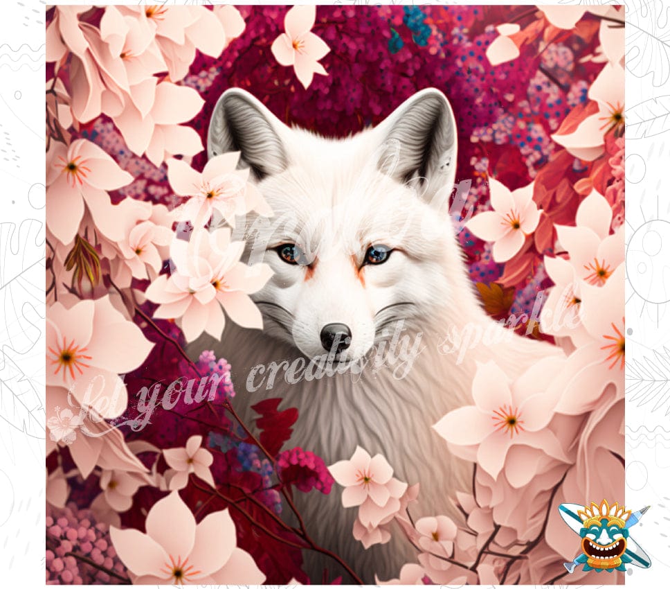 Diamond Painting White Fox - Oraloa diamond painting creative kit
