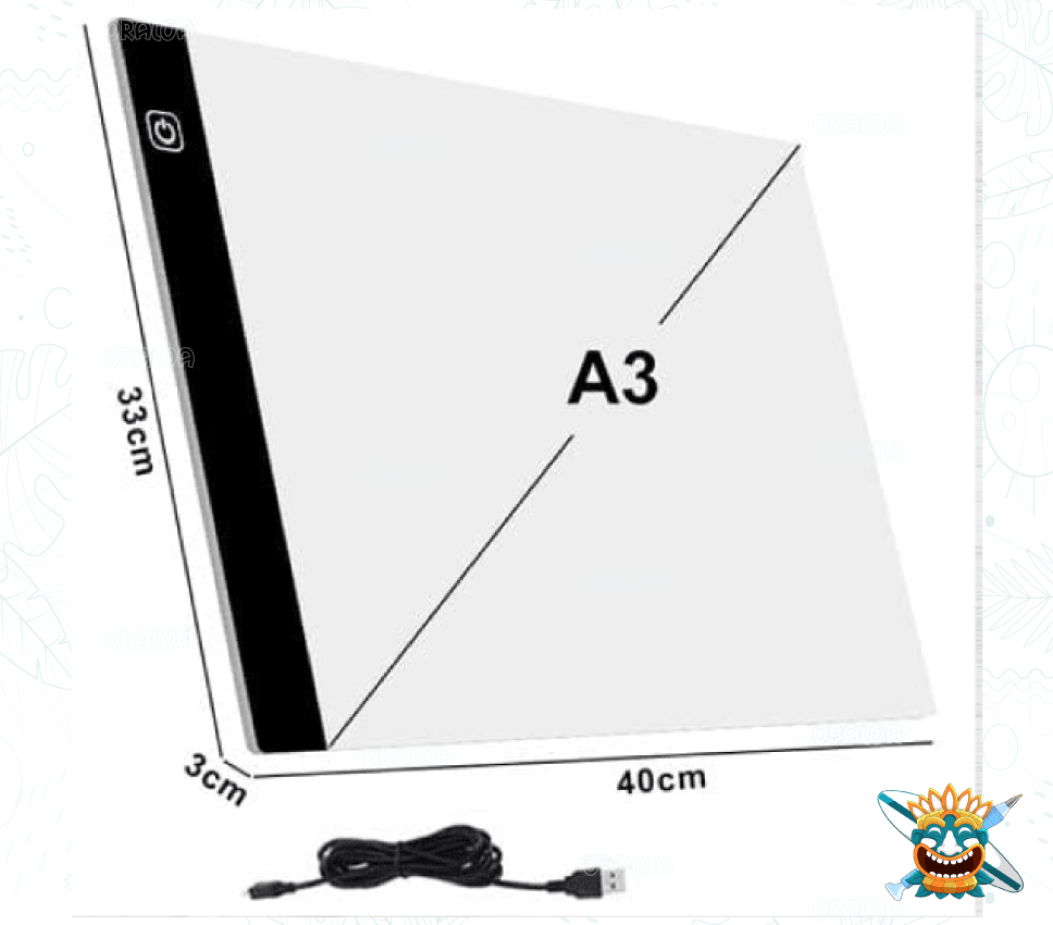 A3/A4 LED Drawing Tablet Diamond Painting Light Pad Board Diamond