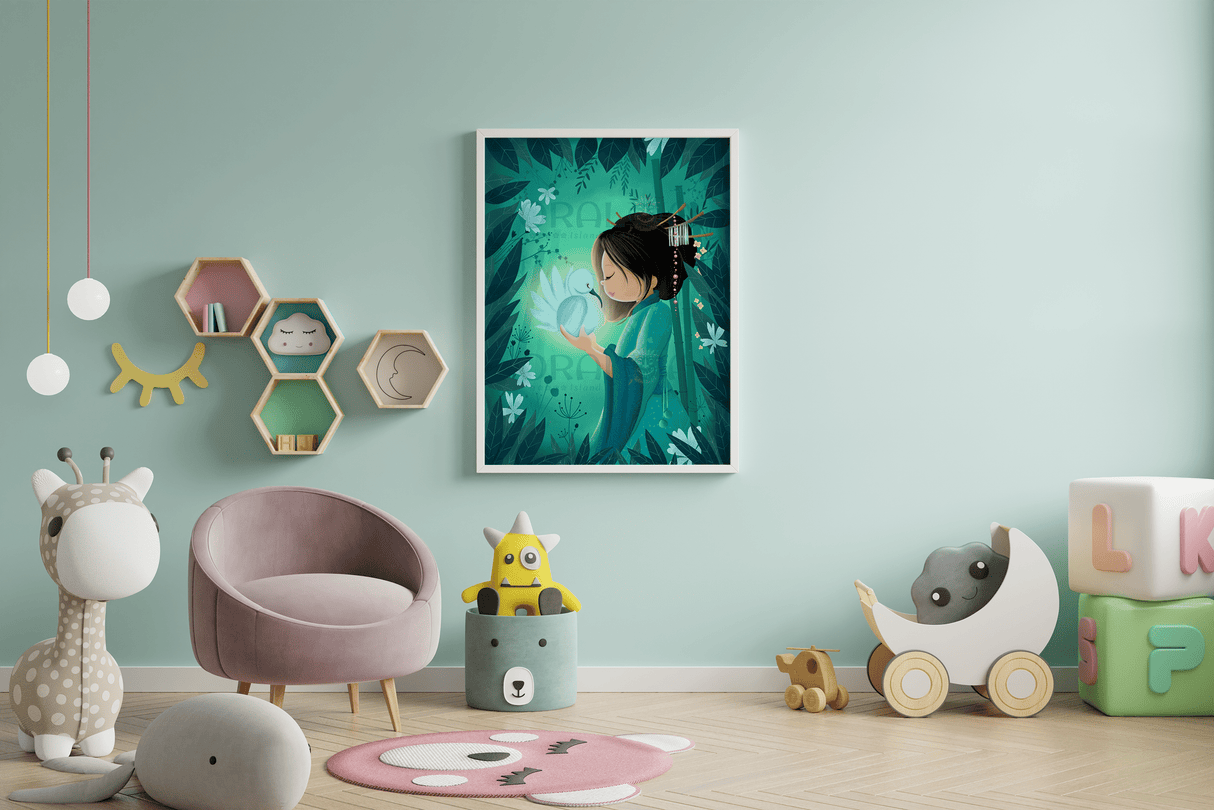 Ergebnis Diamond Painting Der Vogel Japans - Oraloa Kunsttherapie