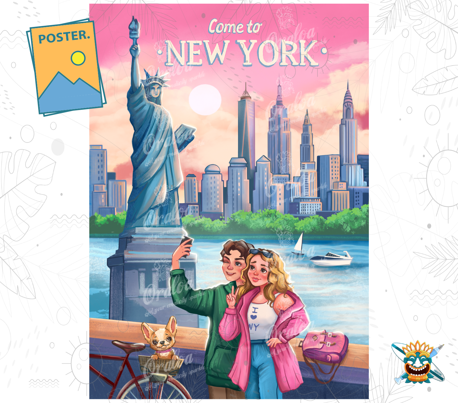 Póster Oraloa: Nueva York