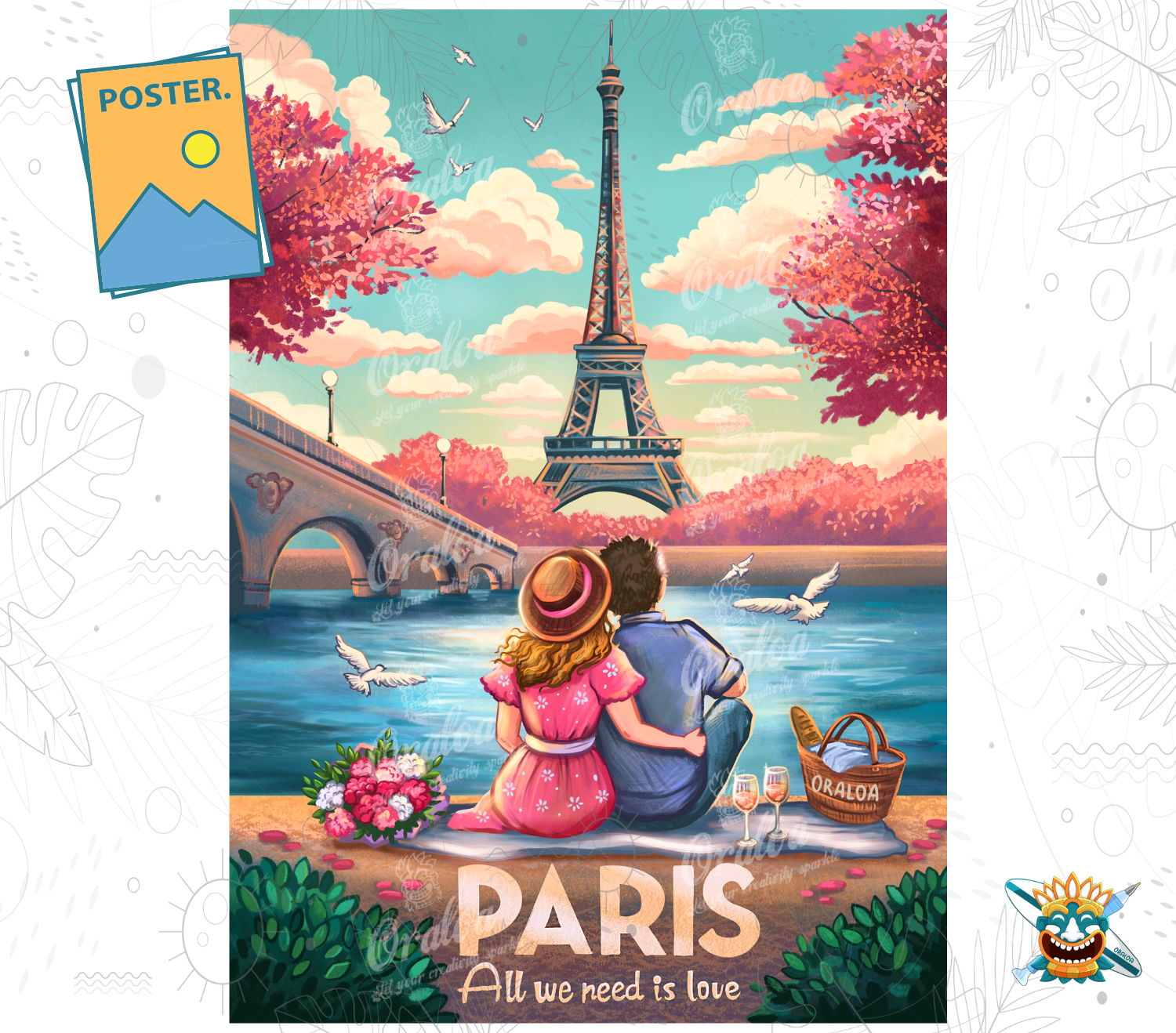 Póster Oraloa: París