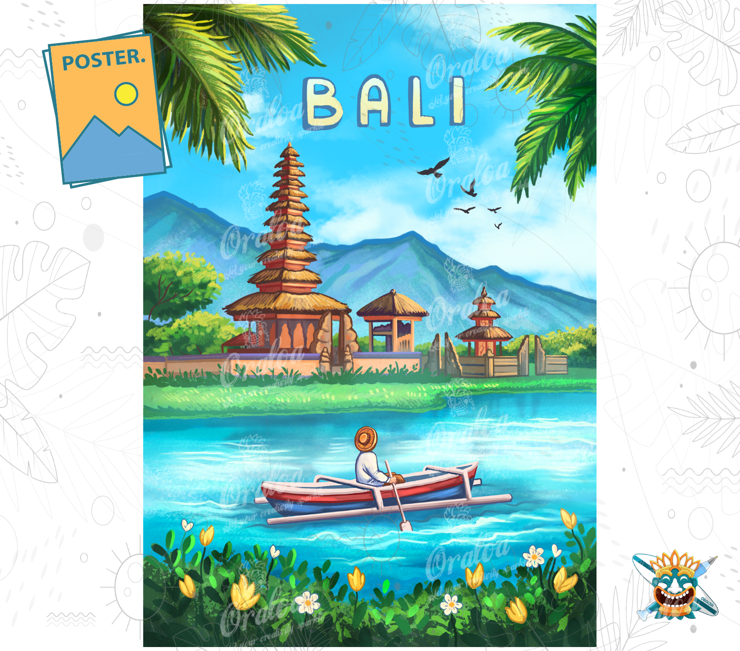 Póster Oraloa: Bali