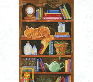 Gemütliches Bücherregal 