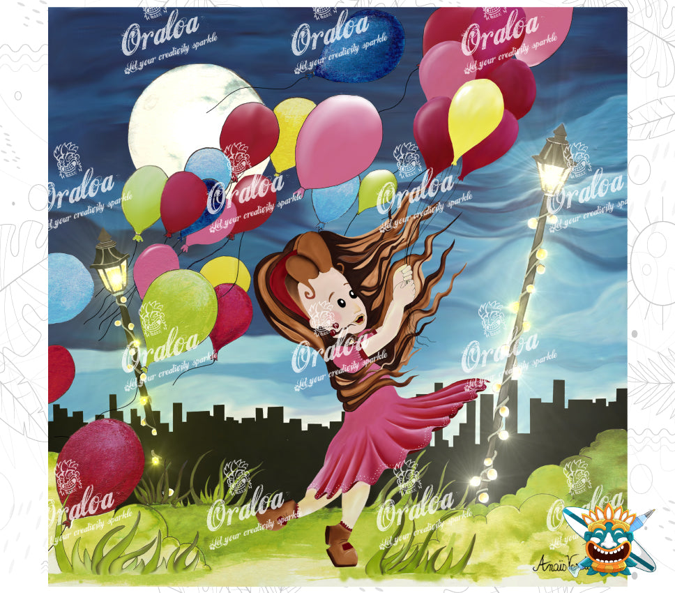 Niña con Globos