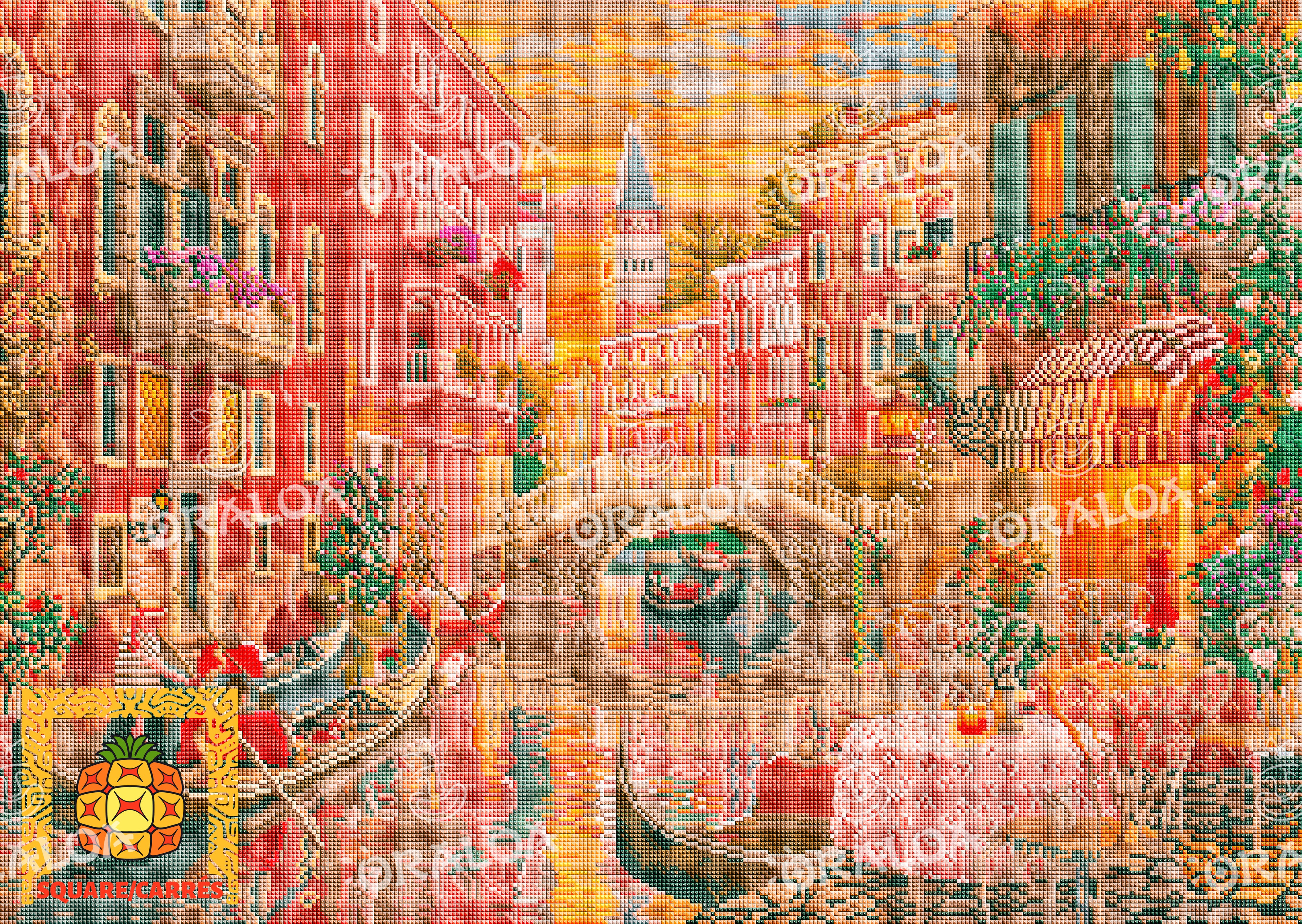 ORALOAダイヤモンドアート VeniceEveningSunset Diamond painting Venice Evening Sunset de Dominic Davison chez Oraloa