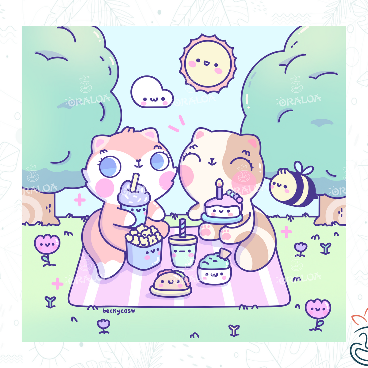 Diamond painting Summer Picnic by BeckyCas at Oraloa