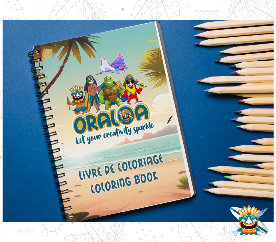 Libro para colorear de Oraloa y los artistas