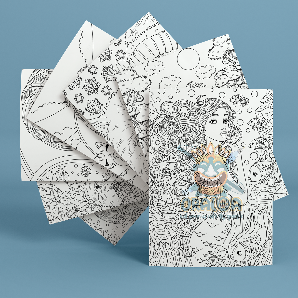 Oraloa and Artists Coloring Book