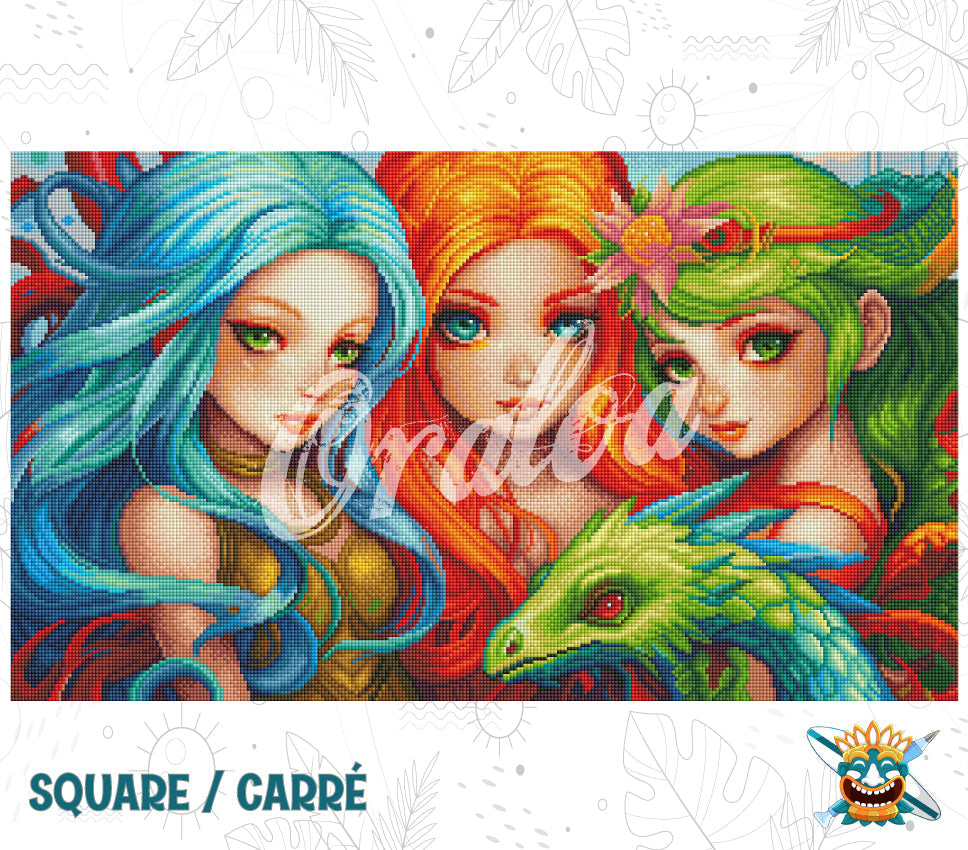 Dragon's Keepers in Diamond Painting - By Elara Hartley at Oraloa