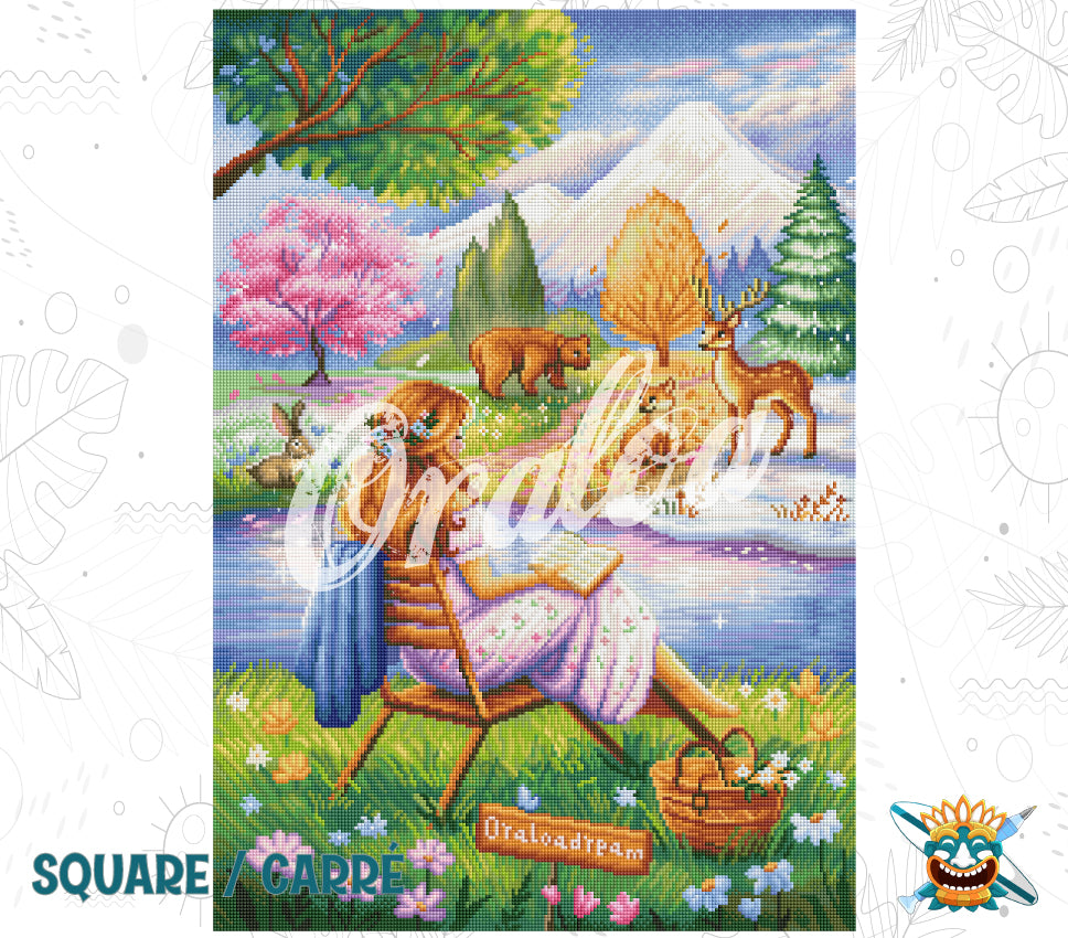 Four Seasons in Diamond Painting - By Maria Chetkareva at Oraloa