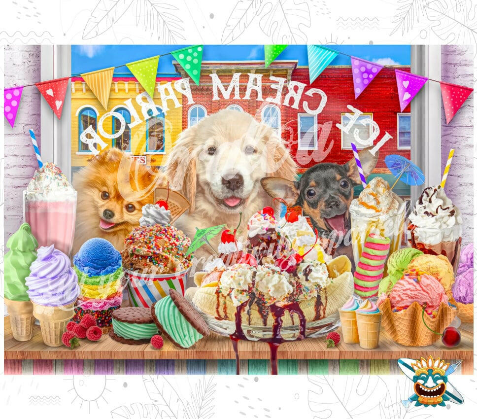 Ice Cream Parlor Pups Oraloa.