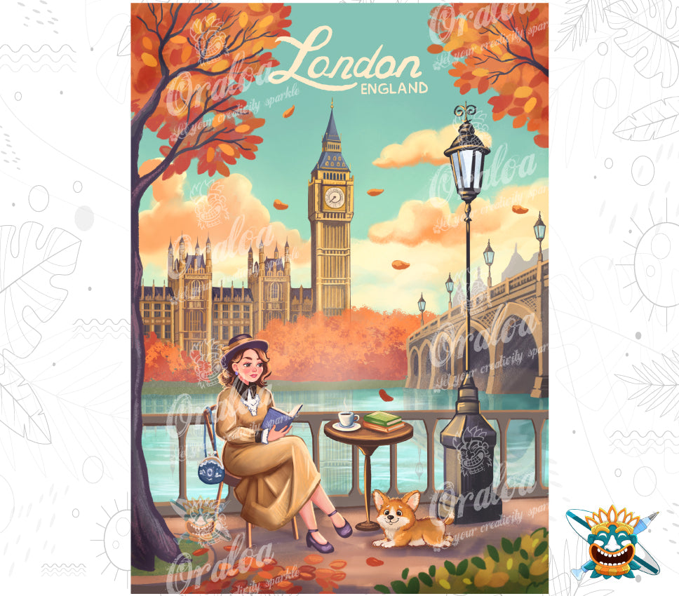 London – Diamond Painting by Maria Chetkareva | Oraloa