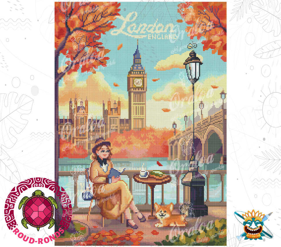 London in Diamond Painting - By Maria Chetkareva at Oraloa