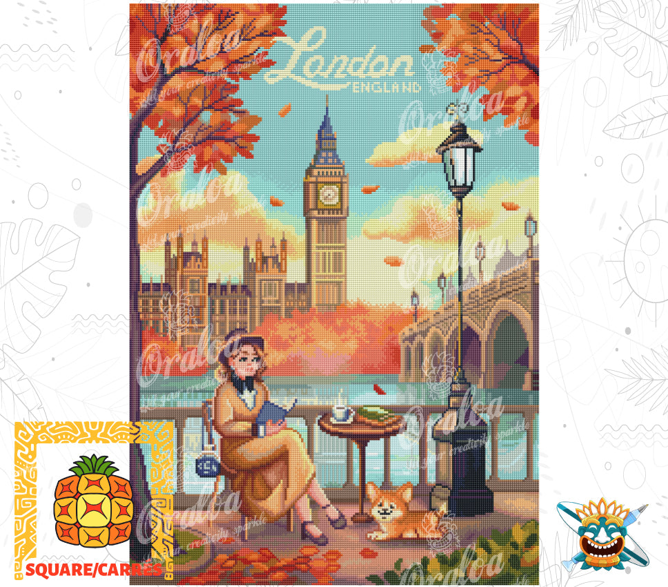 London in Diamond Painting - By Maria Chetkareva at Oraloa