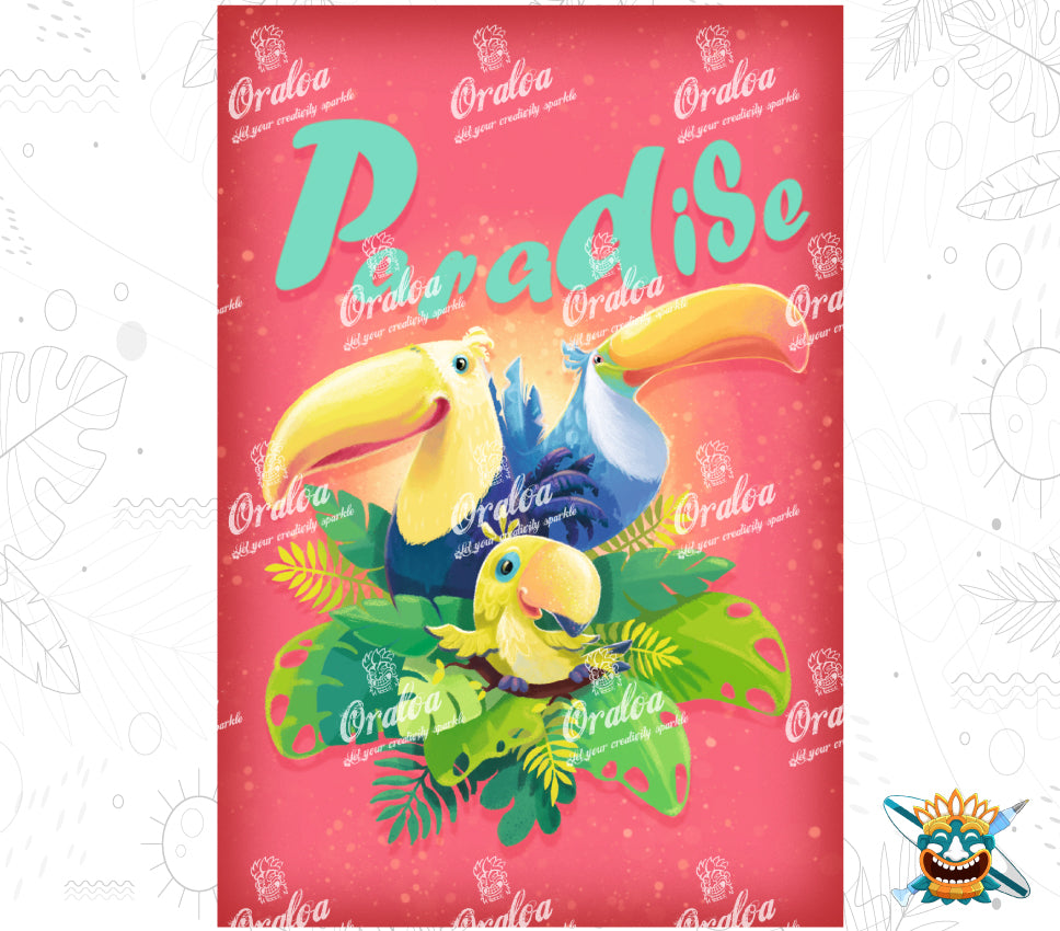 Paradise in Diamond Painting - By Line Paquet at Oraloa