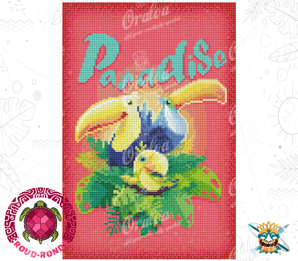 Paradise in Diamond Painting - By Line Paquet at Oraloa