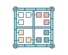 Pixels de couleurs
