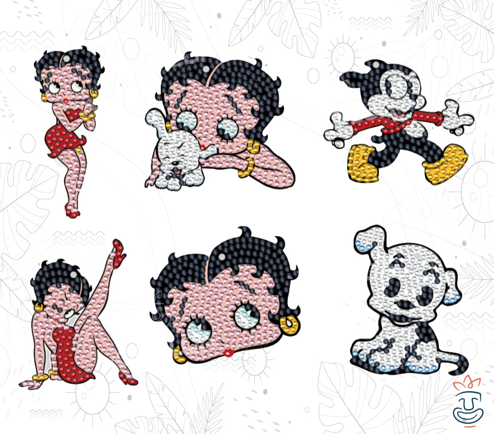 Betty Boop Keychain Diamond Painting