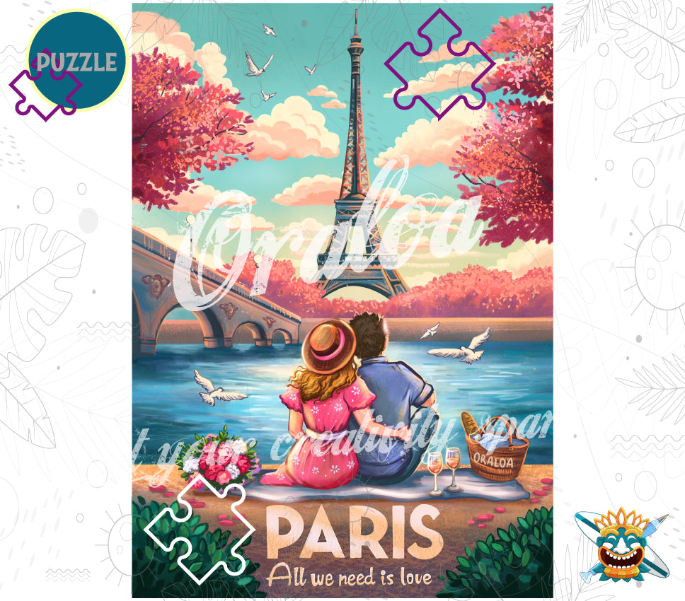 2000-teiliges Puzzle: Paris