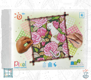 Pixel Hobby Oraloa - Cat and Roses