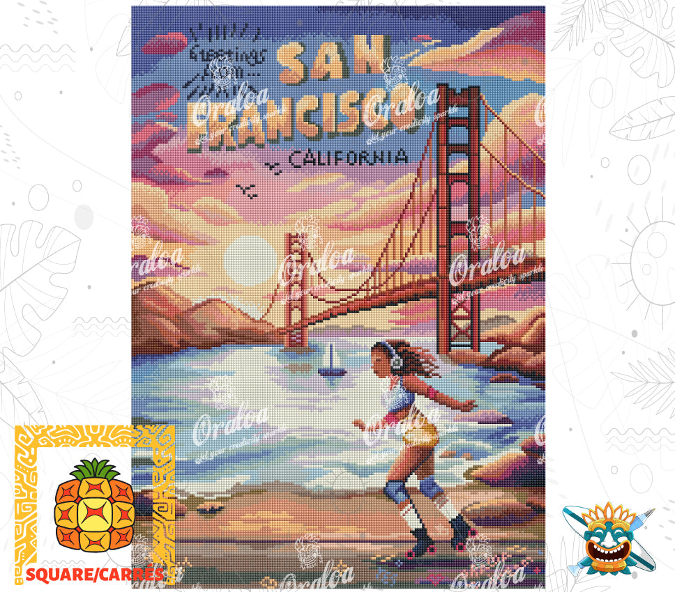 Diamond painting San Francisco by Maria Chetkareva at Oraloa