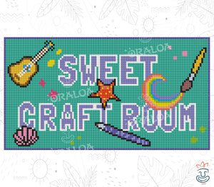 Sweet Craft Room Entrance Plaque Diamond Painting