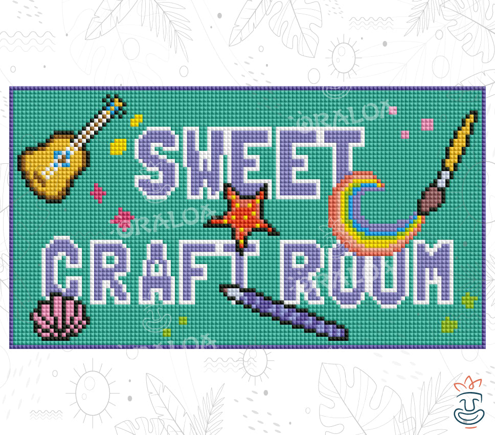 Sweet Craft Room Entrance Plaque Diamond Painting