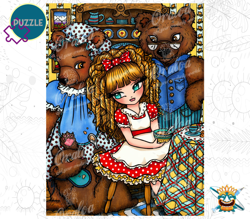1000-teiliges Puzzle: Goldlöckchen