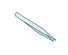 Steel tweezers