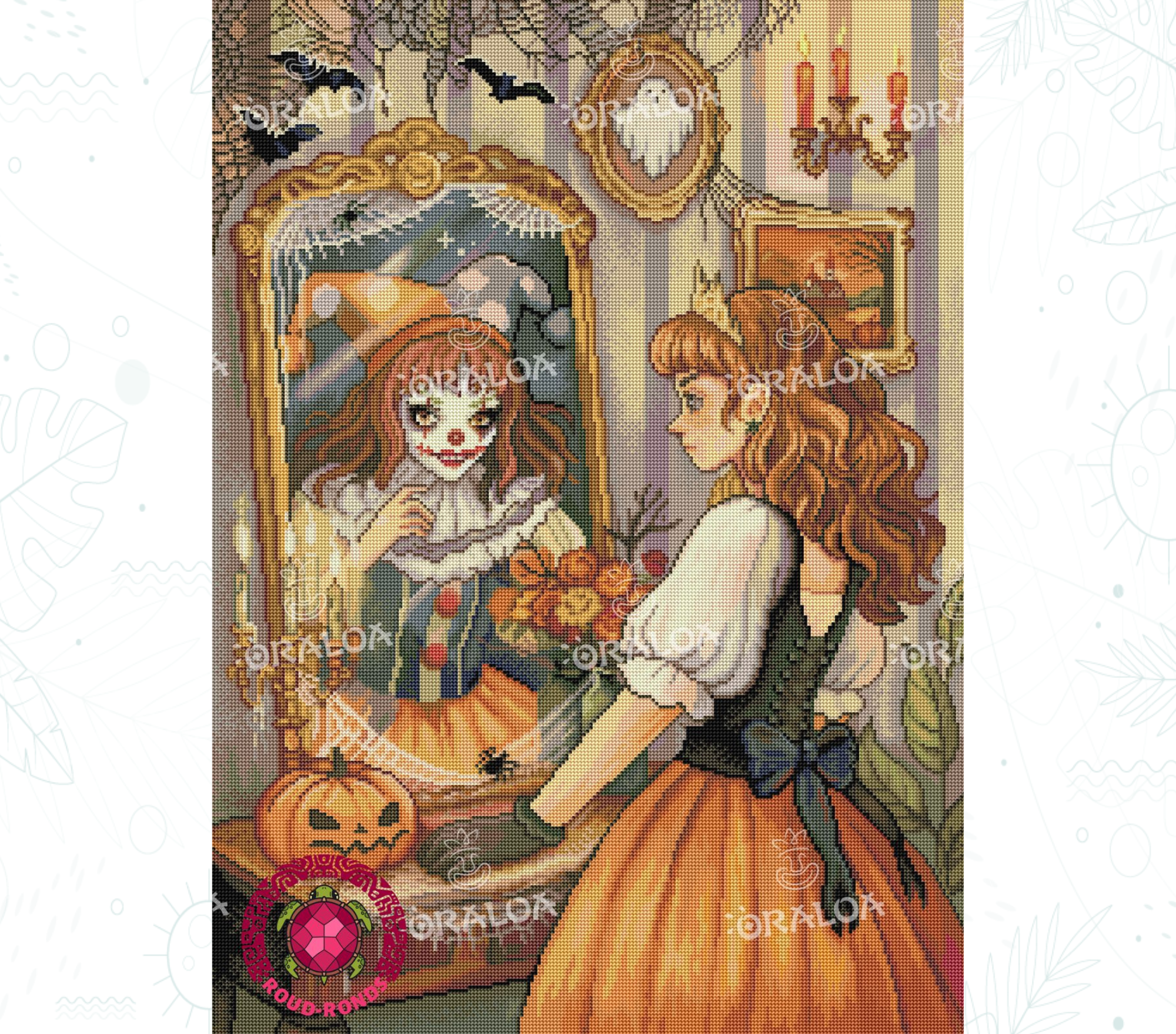Girl at the mirror