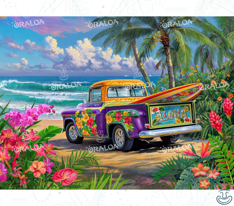 Aloha Morning - Oraloa Diamond Painting kit art thérapie