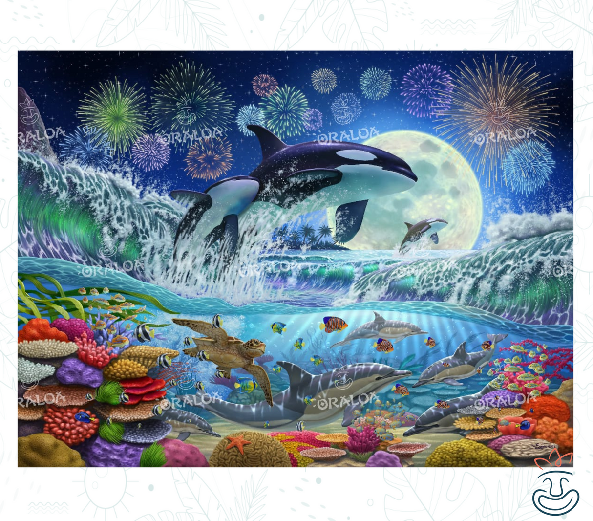 Luz de luna de orca
