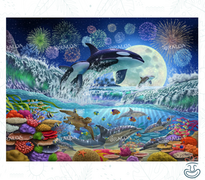Luz de luna de orca