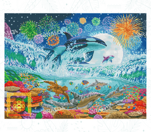 Luz de luna de orca