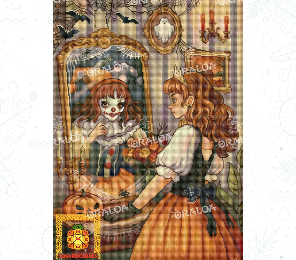 Girl at the mirror