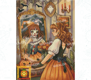 Girl at the mirror