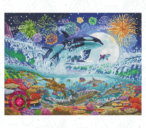 Luz de luna de orca