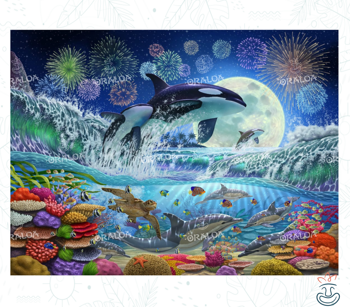 Luz de luna de orca