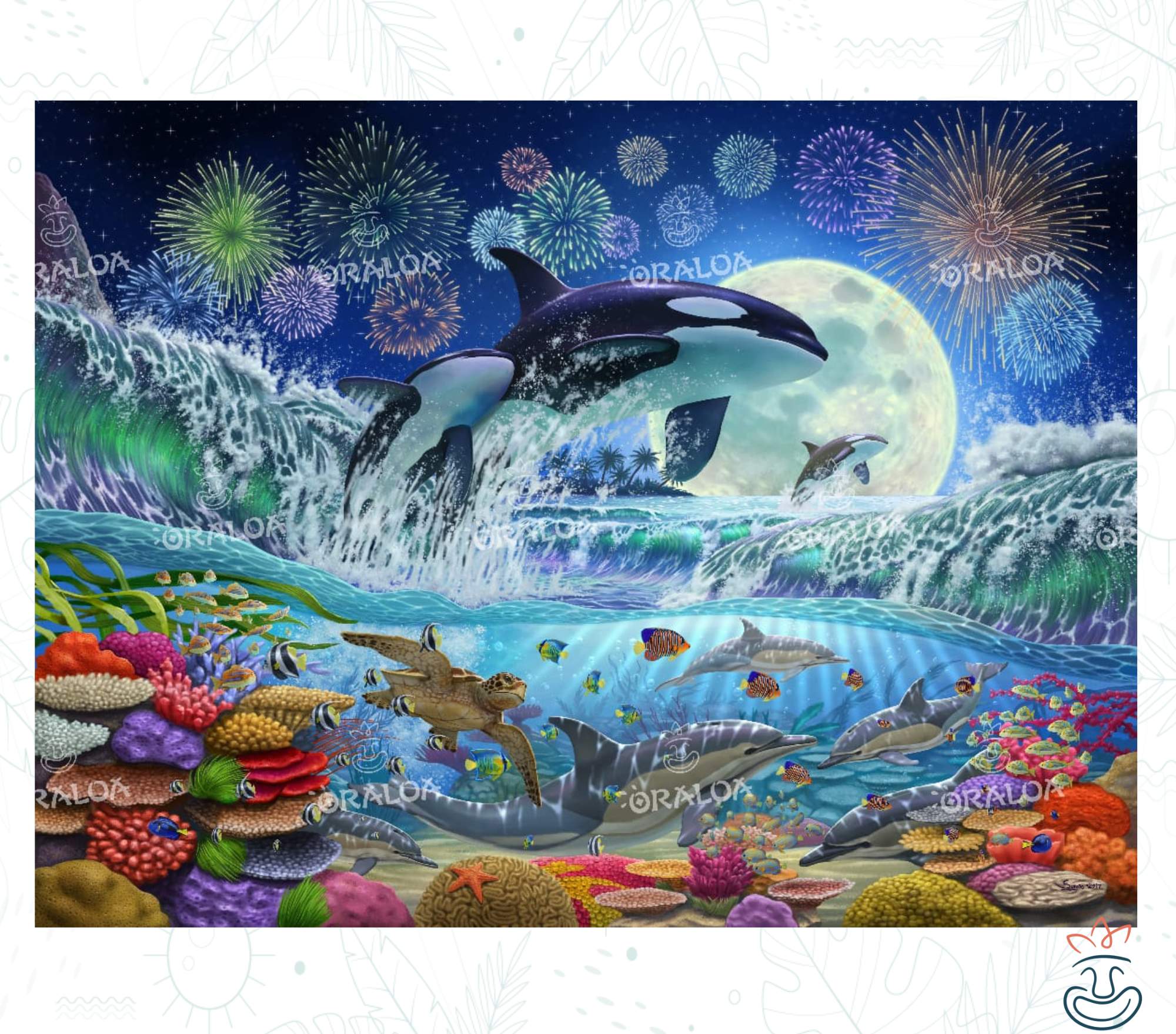 Luz de luna de orca