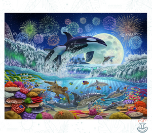 Luz de luna de orca