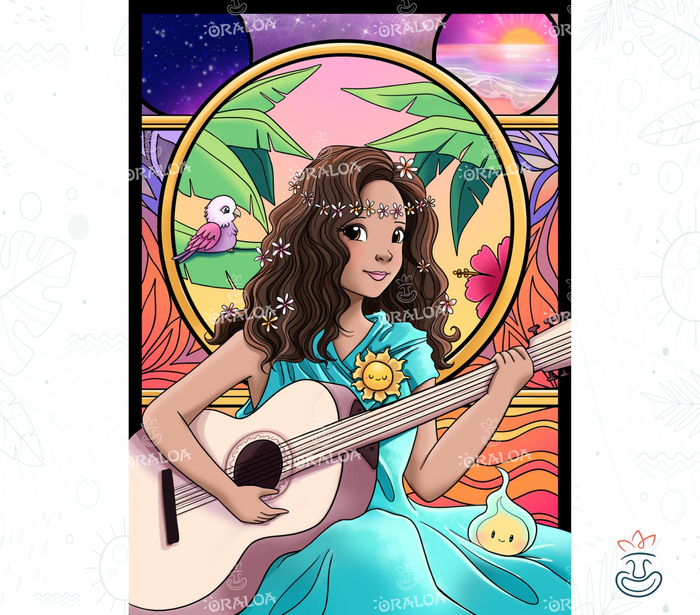 Muse d'un Couché de Soleil d'Été