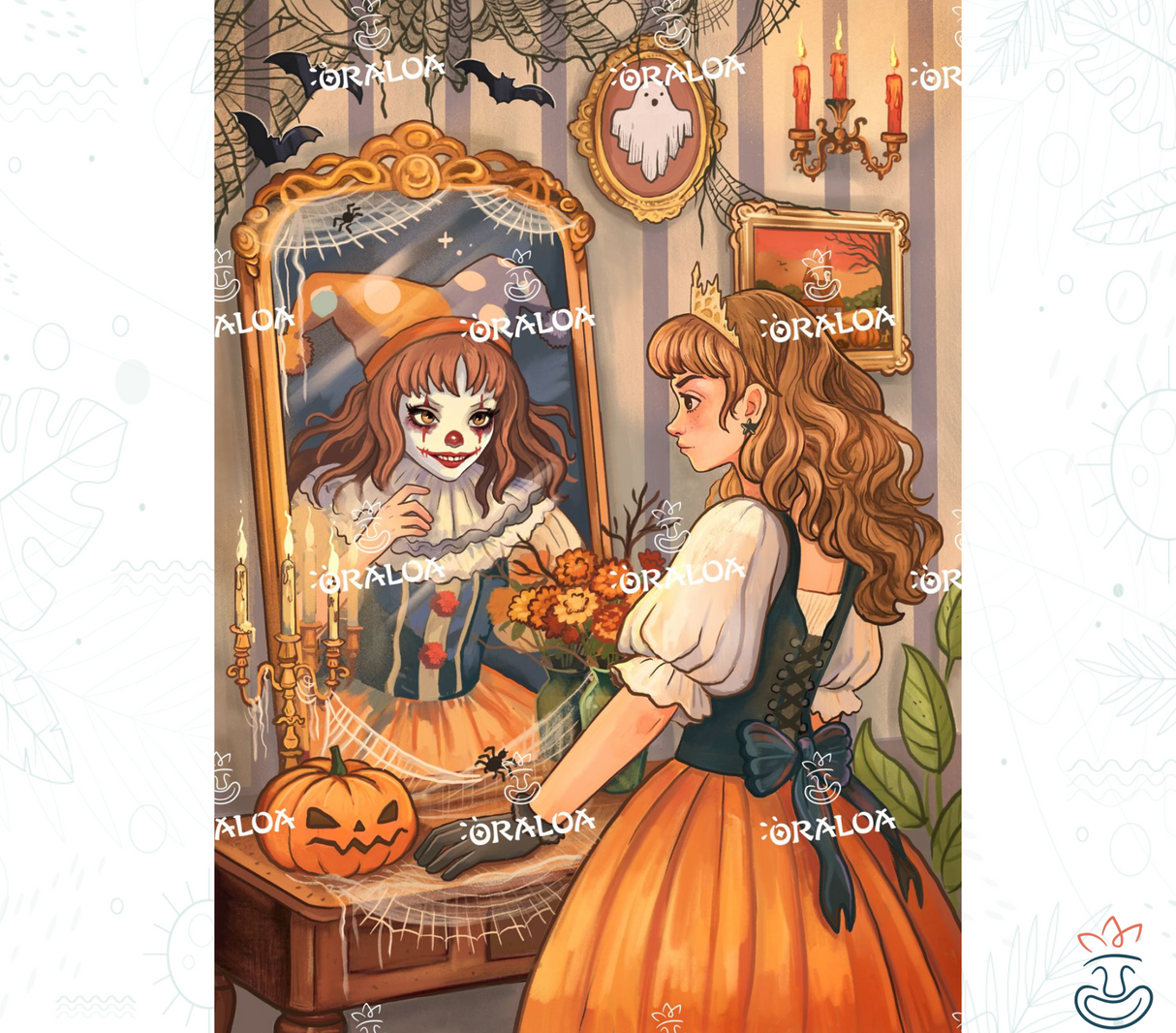 Girl at the mirror