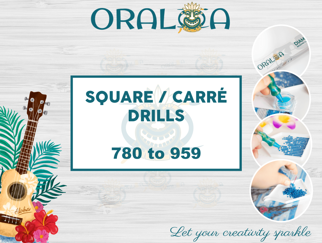 Square drills 780 to 959 Oraloa.