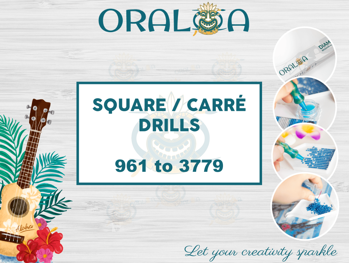 Square drills 961 to 3779 Oraloa.