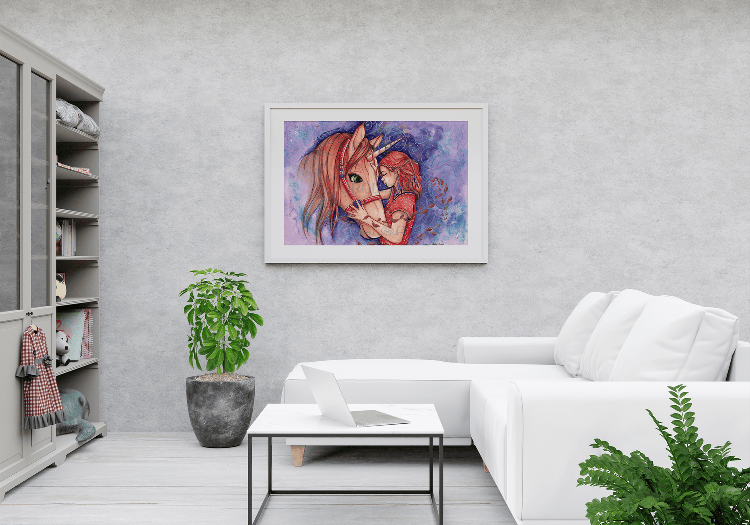 Diamond Painting Hug and unicorn Oraloa.
