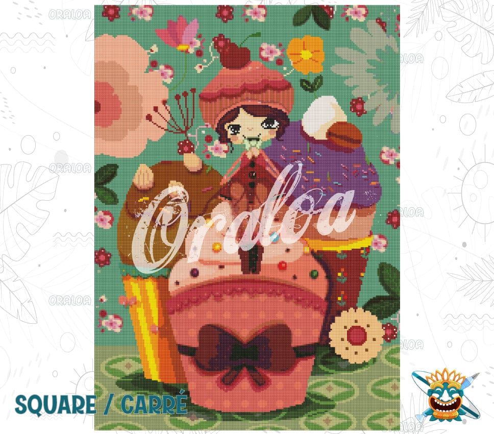 ORALOA (オラロア)Cupacake Cupcake in Diamond Painting - By Gaëlle Picard at Oraloa