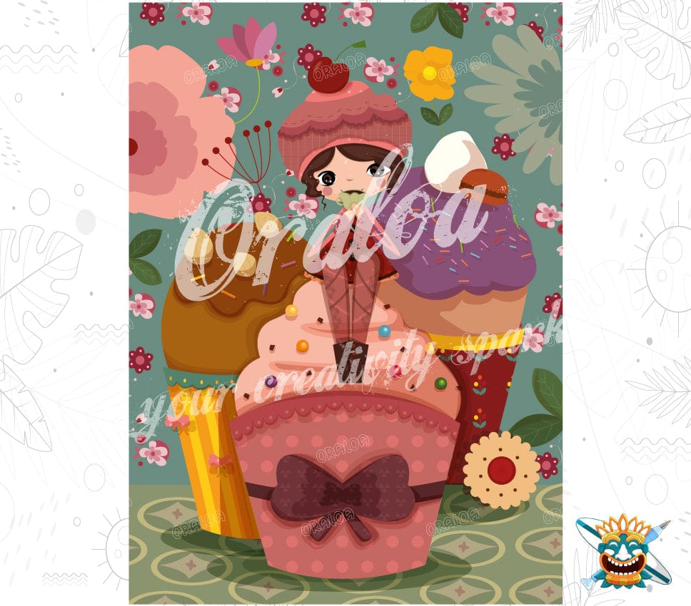 Kit Diamond Painting Cute Park | Art Therapy – Oraloa