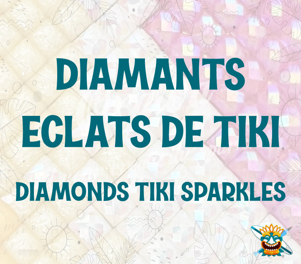 Diamonds Tiki Sparkles - Square version
