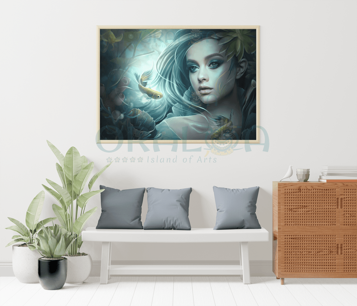 Girl and Fishes - Oraloa